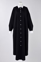 【エンフォルド/ENFOLD】のプレーンストレッチ クレリック SH DRS/シャツドレス 人気、トレンドファッション・服の通販 founy(ファニー) ファッション Fashion レディースファッション Fashion for Women ワンピース Dresses フォーマル・パーティードレス・結婚式用ドレス Elegant & Casual Dresses チュニック Tunic Tops & Dresses カフス Cuff Design チュニック Tunic, Long Top ドレス Dress, One-Piece フレア Flare, Flared ロング Long, Long-Length ワイド Wide, Wide Fit thumbnail ブラック|ID: prp329100004403535 ipo3291000000035673435