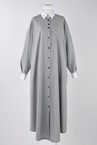 【エンフォルド/ENFOLD】のプレーンストレッチ クレリック SH DRS/シャツドレス 人気、トレンドファッション・服の通販 founy(ファニー) ファッション Fashion レディースファッション Fashion for Women ワンピース Dresses フォーマル・パーティードレス・結婚式用ドレス Elegant & Casual Dresses チュニック Tunic Tops & Dresses カフス Cuff Design チュニック Tunic, Long Top ドレス Dress, One-Piece フレア Flare, Flared ロング Long, Long-Length ワイド Wide, Wide Fit thumbnail トップグレー|ID: prp329100004403535 ipo3291000000035673437