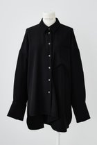 【エンフォルド/ENFOLD】のPEツイル ドレープヘム SH/シャツ ブラック|ID: prp329100004403538 ipo3291000000036396775