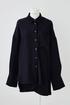 【エンフォルド/ENFOLD】のPEツイル ドレープヘム SH/シャツ ダークネイビー|ID: prp329100004403538 ipo3291000000036396777