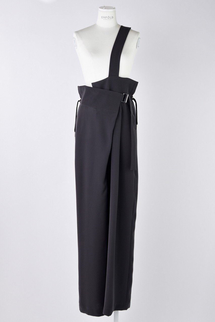 【エンフォルド/ENFOLD】のPEツイル ワンショルサルエル TR/トラウザー・パンツ インテリア・キッズ・メンズ・レディースファッション・服の通販 founy(ファニー) ファッション Fashion レディースファッション Fashion for Women パンツ Pants & Trousers ダブル Double, Double-Breasted ツイル Twist, Twisted Detail フロント Front, Front Design ダークグレー|ID: prp329100004403539 ipo3291000000036078374