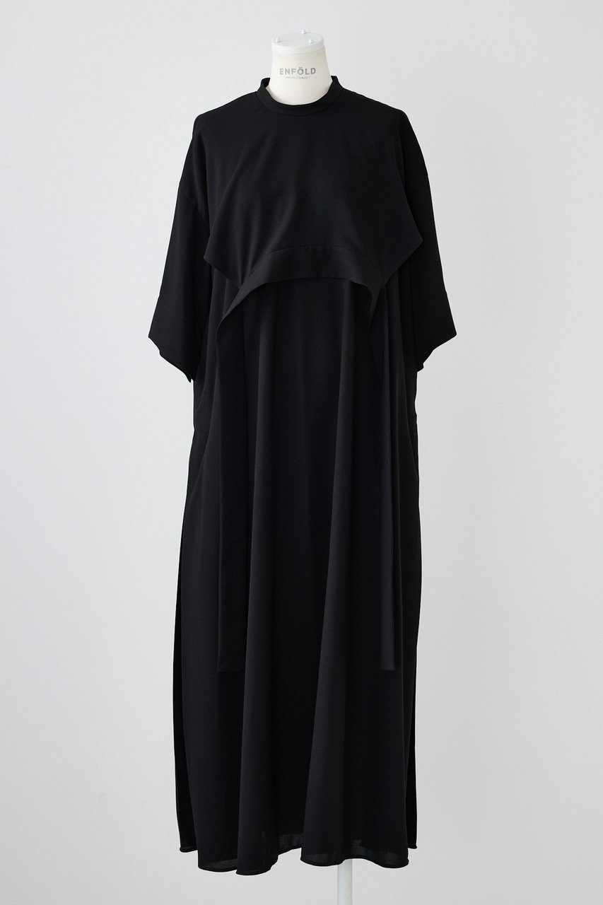 【エンフォルド/ENFOLD】のPEライトジョーゼット レイヤード DRS/ドレス 人気、トレンドファッション・服の通販 founy(ファニー) 　ファッション　Fashion　レディースファッション　Fashion for Women　ワンピース　Dresses　フォーマル・パーティードレス・結婚式用ドレス　Elegant & Casual Dresses　チュニック　Tunic Tops & Dresses　ジョーゼット　Georgette, Semi-Sheer Fabric　チュニック　Tunic, Long Top　ドレス　Dress, One-Piece　フレア　Flare, Flared　フロント　Front, Front Design　ベスト　Vest, Waistcoat　ロング　Long, Long-Length　 other-1|ID: prp329100004403541 ipo3291000000032873904