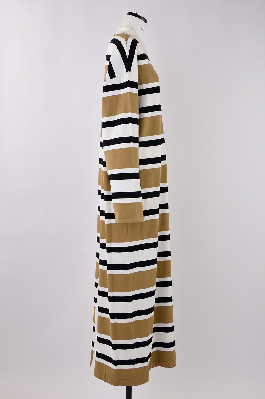 【ナゴンスタンス/nagonstans】のニットポロドレス 人気、トレンドファッション・服の通販 founy(ファニー) 　ファッション　Fashion　レディースファッション　Fashion for Women　ワンピース　Dresses　フォーマル・パーティードレス・結婚式用ドレス　Elegant & Casual Dresses　チュニック　Tunic Tops & Dresses　チュニック　Tunic, Long Top　ボーダー　Border, Stripe　ポロシャツ　Polo Shirt, Collared Tee　リラックス　Relax, Relaxed Fit　ロング　Long, Long-Length　春　Spring　秋　Autumn　other-4|ID: prp329100004403565 ipo3291000000035737253