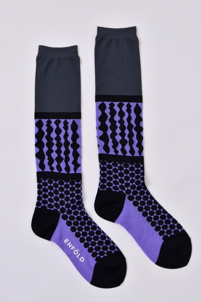 【エンフォルド/ENFOLD】の【3/1 12:00販売開始】Sea moss Socks/ソックス インテリア・キッズ・メンズ・レディースファッション・服の通販 founy(ファニー) 　ファッション　Fashion　レディースファッション　WOMEN　ソックス　Socks　レッグウェア　Legwear　おすすめ　Recommend　ショート　Short　スリット　Slit　ソックス　Socks　ボトム　Bottom　NEW・新作・新着・新入荷　New Arrivals　パープル|ID: prp329100004403566 ipo3291000000030764697