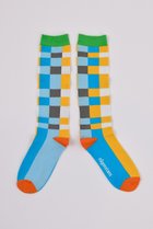 【ナゴンスタンス/nagonstans】のBlock check Socks/ソックス Pool|ID: prp329100004403571 ipo3291000000032814702