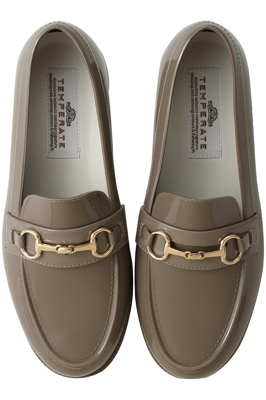 【テンパレイト/TEMPERATE】のJAMES ビットローファー(レイン対応) インテリア・キッズ・メンズ・レディースファッション・服の通販 founy(ファニー) 　ファッション　Fashion　レディースファッション　Fashion for Women　インソール　Shoe Insole　エナメル　Patent Leather　シューズ　Shoes, Footwear　トレンド　Trend, Trending Now　ラバー　Rubber, Rubber Sole　リュクス　Luxury, Elegant, High-End, Chic　ループ　Loop, Loop Knit　レイン　Rain, Rainproof　グレー|ID: prp329100004406006 ipo3291000000035558671