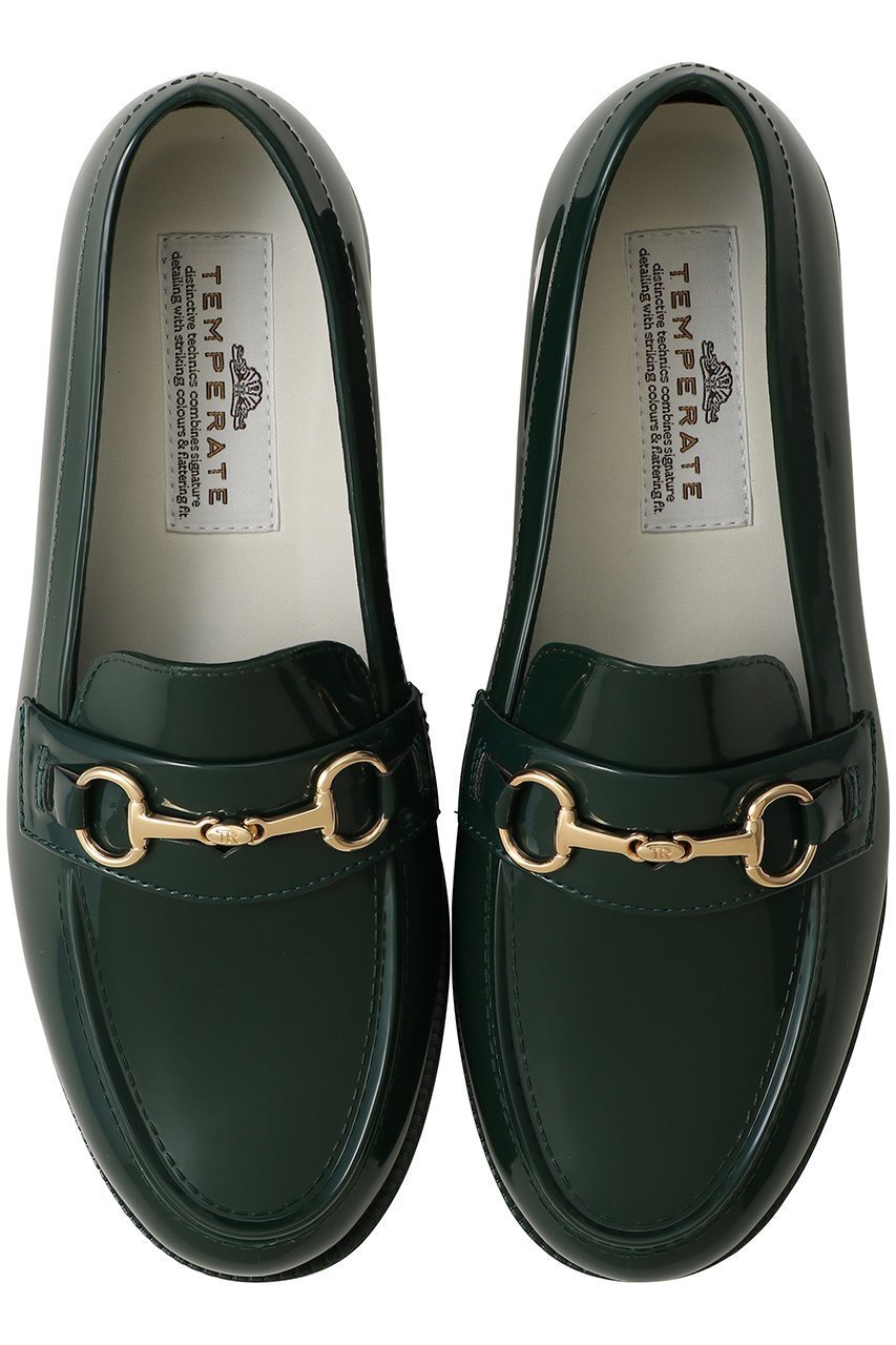 【テンパレイト/TEMPERATE】のJAMES ビットローファー(レイン対応) インテリア・キッズ・メンズ・レディースファッション・服の通販 founy(ファニー) 　ファッション　Fashion　レディースファッション　Fashion for Women　インソール　Shoe Insole　エナメル　Patent Leather　シューズ　Shoes, Footwear　トレンド　Trend, Trending Now　ラバー　Rubber, Rubber Sole　リュクス　Luxury, Elegant, High-End, Chic　ループ　Loop, Loop Knit　レイン　Rain, Rainproof　フォレスト|ID: prp329100004406006 ipo3291000000035558674