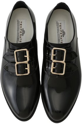【テンパレイト/TEMPERATE】 FRANCO ダブルバックルベルト オックスフォードシューズ(レイン対応)人気、トレンドファッション・服の通販 founy(ファニー) ファッション Fashion レディースファッション Fashion for Women バッグ Bags ベルト&ウエストマーク Belts & Waist Accessories インソール Shoe Insole エナメル Patent Leather クラシカル Classical, Vintage-Inspired シューズ Shoes, Footwear ストレート Straight, Straight Cut フォルム Silhouette, Form プリーツ Pleats, Pleated マニッシュ Mannish, Boyish ラバー Rubber, Rubber Sole ループ Loop, Loop Knit レイン Rain, Rainproof おすすめ Recommended / Our Picks |ID:prp329100004406008