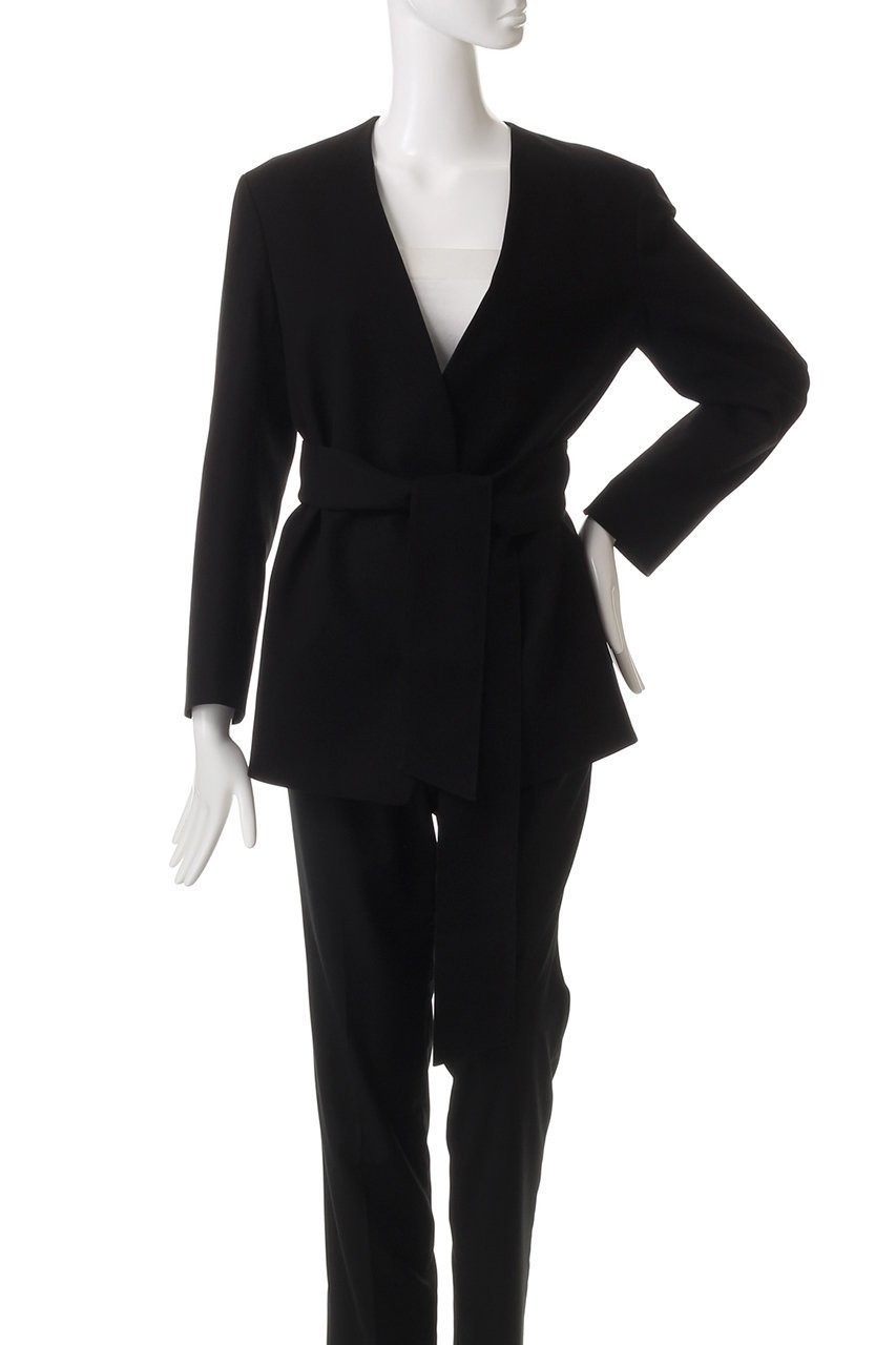 【エステータ/esteta】のコットンダブルクロス ノーカラージャケット 人気、トレンドファッション・服の通販 founy(ファニー) 　ファッション　Fashion　レディースファッション　WOMEN　アウター　Coat Outerwear　ジャケット　Jackets　ノーカラージャケット　No Collar Leather Jackets　シンプル　Simple　ジャケット　Jacket　other-2|ID: prp329100004406028 ipo3291000000031269059