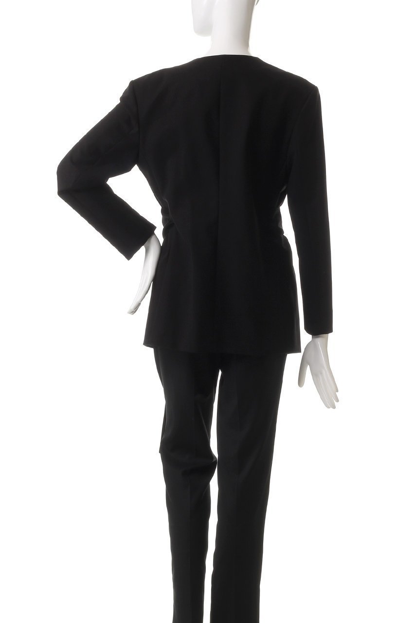 【エステータ/esteta】のコットンダブルクロス ノーカラージャケット 人気、トレンドファッション・服の通販 founy(ファニー) 　ファッション　Fashion　レディースファッション　WOMEN　アウター　Coat Outerwear　ジャケット　Jackets　ノーカラージャケット　No Collar Leather Jackets　シンプル　Simple　ジャケット　Jacket　other-4|ID: prp329100004406028 ipo3291000000031269061