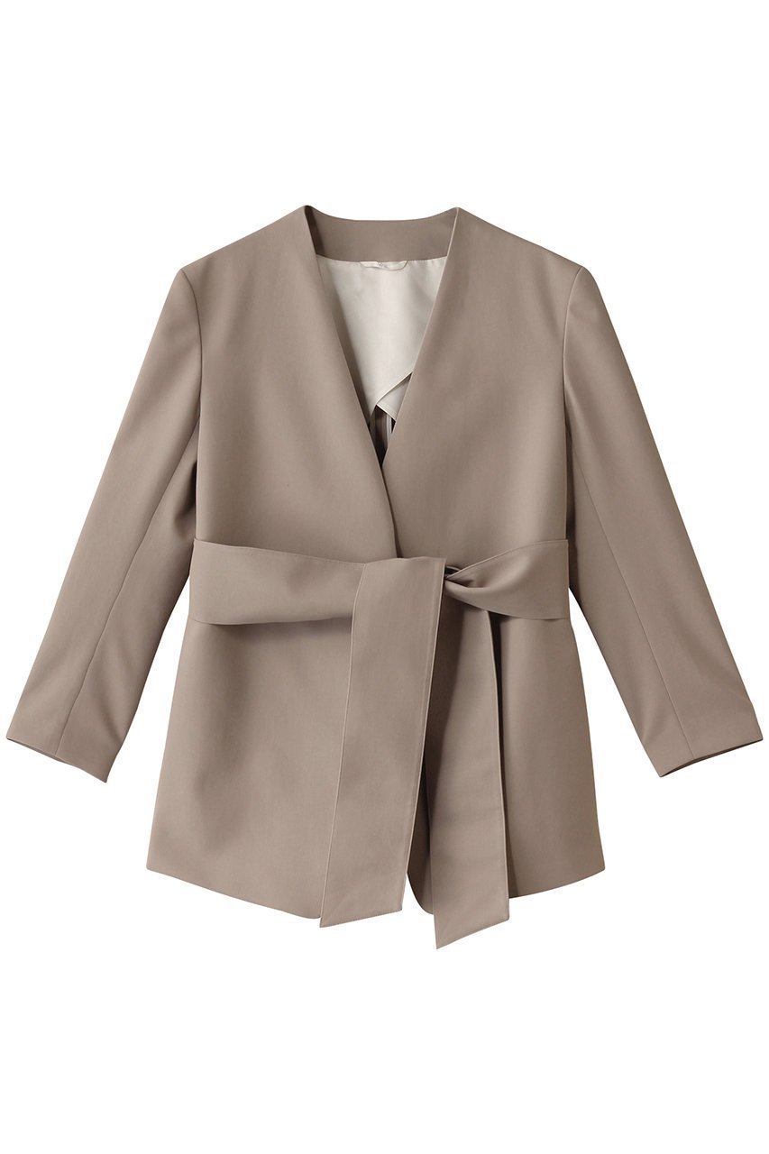 【エステータ/esteta】のコットンダブルクロス ノーカラージャケット インテリア・キッズ・メンズ・レディースファッション・服の通販 founy(ファニー) 　ファッション　Fashion　レディースファッション　Fashion for Women　アウター　Coat / Outerwear Collection　レディースジャケット・軽アウター　Jackets　ノーカラージャケット / シンプル上品コーデ　Collarless Jackets　シンプル　Simple, Minimal　ジャケット　Jacket, Outerwear　再入荷　Restock / Back in Stock　トップベージュ|ID: prp329100004406028 ipo3291000000032961994