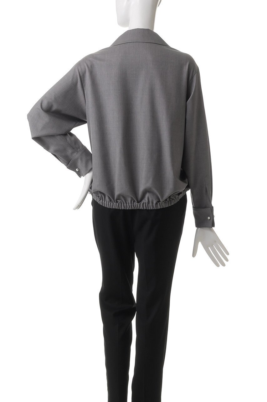 【エステータ/esteta】のウールシルクギャバジン テーラードブラウス 人気、トレンドファッション・服の通販 founy(ファニー) 　ファッション　Fashion　レディースファッション　WOMEN　トップス・カットソー　Tops/Tshirt　シャツ/ブラウス　Shirts/Blouses　エレガント 上品　Elegant　スリーブ　Sleeve　ドレープ　Drape　フロント　Front　モダン　Modern　ラップ　Wrap　ロング　Long　再入荷　Restock/Back In Stock/Re Arrival　other-4|ID: prp329100004406030 ipo3291000000031269067