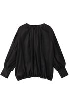 【エステータ/esteta】のシルクコットンオーガンジー ブラウス 人気、トレンドファッション・服の通販 founy(ファニー) ファッション Fashion レディースファッション Fashion for Women トップス・カットソー Cut & Sew Tops シャツ・ブラウス・オフィスカジュアル Elegant Blouses & Button-Ups エレガント 上品 Elegant ギャザー Gathered, Ruffled シアー Sheer, See-Through シンプル Simple, Minimal スリーブ Sleeve, Long Sleeve / Short Sleeve フォーマル Formal, Dressy ロング Long, Long-Length 再入荷 Restock / Back in Stock thumbnail ブラック|ID: prp329100004406031 ipo3291000000035062778
