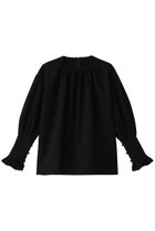 【エステータ/esteta】のコットンダブルクロス 長袖ブラウス ブラック|ID: prp329100004406032 ipo3291000000035062789