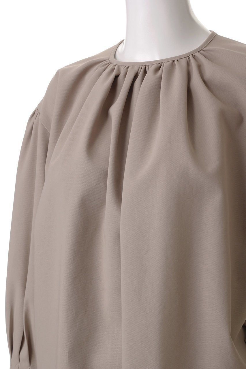 【エステータ/esteta】のコットンダブルクロス 長袖ブラウス 人気、トレンドファッション・服の通販 founy(ファニー) 　ファッション　Fashion　レディースファッション　Fashion for Women　トップス・カットソー　Cut & Sew Tops　シャツ・ブラウス・オフィスカジュアル　Elegant Blouses & Button-Ups　エレガント 上品　Elegant　ギャザー　Gathered, Ruffled　シンプル　Simple, Minimal　スラックス　Slacks, Dress Pants　スリーブ　Sleeve, Long Sleeve / Short Sleeve　フリル　Frill, Ruffle　ロング　Long, Long-Length　再入荷　Restock / Back in Stock　長袖　Long Sleeve, Full Sleeve　other-5|ID: prp329100004406032 ipo3291000000035062800