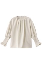 【エステータ/esteta】のコットンダブルクロス 長袖ブラウス ホワイト|ID: prp329100004406032 ipo3291000000036140500