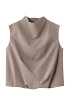【エステータ/esteta】のコットンダブルクロス ノースリーブブラウス トップベージュ|ID: prp329100004406033 ipo3291000000032860568