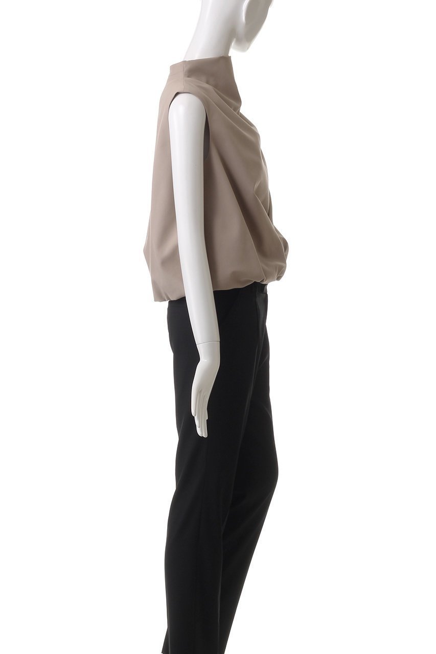 【エステータ/esteta】のコットンダブルクロス ノースリーブブラウス 人気、トレンドファッション・服の通販 founy(ファニー) 　ファッション　Fashion　レディースファッション　Fashion for Women　トップス・カットソー　Cut & Sew Tops　キャミソール&ノースリーブ　Camisoles & Sleeveless Tops　シャツ・ブラウス・オフィスカジュアル　Elegant Blouses & Button-Ups　エレガント 上品　Elegant　ドレープ　Drape, Draping Fabric　ノースリーブ　Sleeveless, No-Sleeve　フロント　Front, Front Design　other-3|ID: prp329100004406033 ipo3291000000032860579