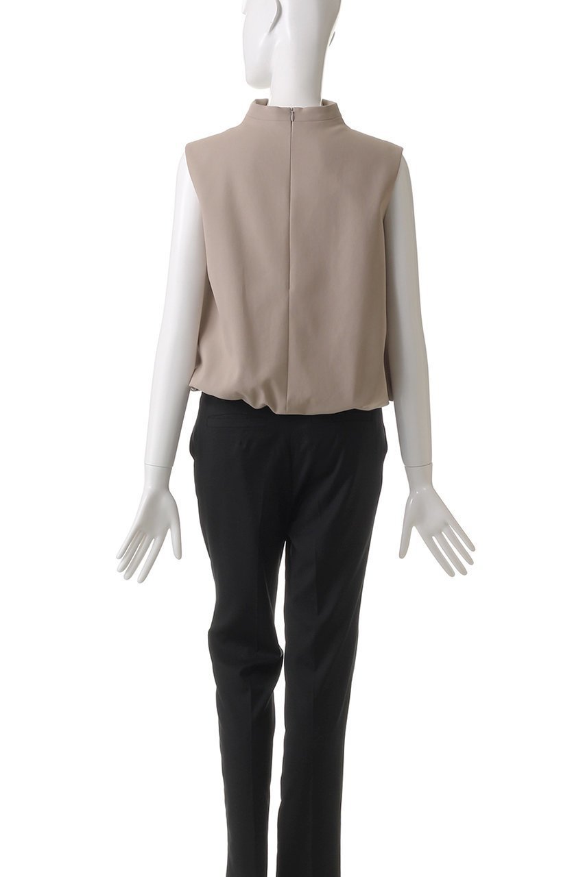 【エステータ/esteta】のコットンダブルクロス ノースリーブブラウス 人気、トレンドファッション・服の通販 founy(ファニー) 　ファッション　Fashion　レディースファッション　Fashion for Women　トップス・カットソー　Cut & Sew Tops　キャミソール&ノースリーブ　Camisoles & Sleeveless Tops　シャツ・ブラウス・オフィスカジュアル　Elegant Blouses & Button-Ups　エレガント 上品　Elegant　ドレープ　Drape, Draping Fabric　ノースリーブ　Sleeveless, No-Sleeve　フロント　Front, Front Design　other-4|ID: prp329100004406033 ipo3291000000032860584