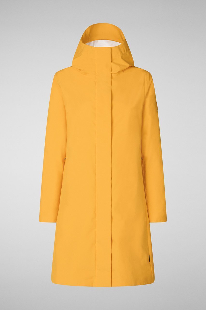 【セーブ ザ ダック/SAVE THE DUCK】のMAYA D40059W DARK20 リサイクルポリエステル ミドルジャケット インテリア・キッズ・メンズ・レディースファッション・服の通販 founy(ファニー) 　ファッション　Fashion　レディースファッション　Fashion for Women　アウター　Coat / Outerwear Collection　レディースジャケット・軽アウター　Jackets　ブルゾンジャケット・スポーティアウター　Blouson Jackets　ジャケット　Jacket, Outerwear　ドローコード　Drawcord, Drawstring Cord　ブルゾン　Blouson, Bomber Jacket　ミドル　Middle Length, Mid Height　ラウンド　Round, Round Neck　ビークイエロー|ID: prp329100004406034 ipo3291000000036405204