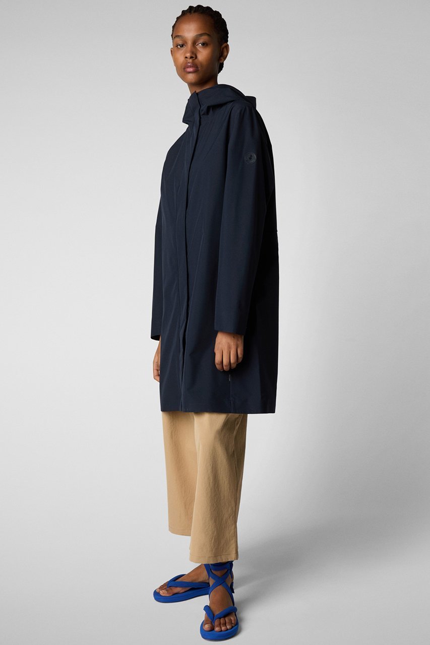 【セーブ ザ ダック/SAVE THE DUCK】のMAYA D40059W DARK20 リサイクルポリエステル ミドルジャケット 人気、トレンドファッション・服の通販 founy(ファニー) 　ファッション　Fashion　レディースファッション　Fashion for Women　アウター　Coat / Outerwear Collection　レディースジャケット・軽アウター　Jackets　ブルゾンジャケット・スポーティアウター　Blouson Jackets　ジャケット　Jacket, Outerwear　ドローコード　Drawcord, Drawstring Cord　ブルゾン　Blouson, Bomber Jacket　ミドル　Middle Length, Mid Height　ラウンド　Round, Round Neck　other-5|ID: prp329100004406034 ipo3291000000036405210