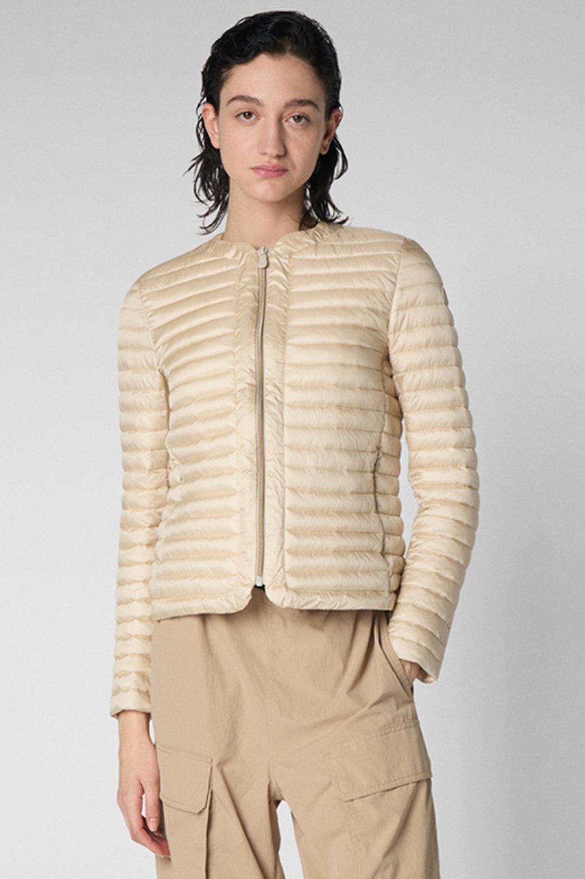 【セーブ ザ ダック/SAVE THE DUCK】のCARINA D30614W IRIS20 ノーカラー キルティングジャケット 人気、トレンドファッション・服の通販 founy(ファニー) ファッション Fashion レディースファッション Fashion for Women アウター Coat / Outerwear Collection レディースジャケット・軽アウター Jackets おすすめ Recommended / Our Picks エレガント 上品 Elegant キルティング Quilted, Quilting ジャケット Jacket, Outerwear ストレート Straight, Straight Cut デニム Denim, Jeans Material フィット Fit, Slim Fit フェミニン Feminine, Girly フロント Front, Front Design ポケット Pocket, Pocket Detail モダン Modern, Contemporary ラウンド Round, Round Neck 軽量 Lightweight, Ultra Light other-6|ID: prp329100004406036 ipo3291000000036529805