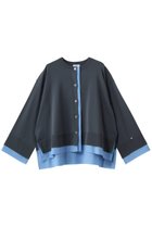 【ランバン オン ブルー/LANVIN en Bleu】のシャツトリムニットコンビカーディガン 人気、トレンドファッション・服の通販 founy(ファニー) ファッション Fashion レディースファッション Fashion for Women トップス・カットソー Cut & Sew Tops ニット Knit Tops & Sweaters カーディガン・羽織り Layered Style Cardigans シャツ・ブラウス・オフィスカジュアル Elegant Blouses & Button-Ups 2026年 2026 カーディガン Cardigan, Knitwear コンビ Combo, Combination Style スリーブ Sleeve, Long Sleeve / Short Sleeve ワイド Wide, Wide Fit 夏 Summer 春 Spring S/S・春夏 SS, Spring/Summer, Warm Season thumbnail チャコールグレー|ID: prp329100004406045 ipo3291000000036144923