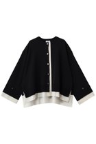 【ランバン オン ブルー/LANVIN en Bleu】のシャツトリムニットコンビカーディガン 人気、トレンドファッション・服の通販 founy(ファニー) ファッション Fashion レディースファッション Fashion for Women トップス・カットソー Cut & Sew Tops ニット Knit Tops & Sweaters カーディガン・羽織り Layered Style Cardigans シャツ・ブラウス・オフィスカジュアル Elegant Blouses & Button-Ups 2026年 2026 カーディガン Cardigan, Knitwear コンビ Combo, Combination Style スリーブ Sleeve, Long Sleeve / Short Sleeve ワイド Wide, Wide Fit 夏 Summer 春 Spring S/S・春夏 SS, Spring/Summer, Warm Season thumbnail ブラック|ID: prp329100004406045 ipo3291000000036144924