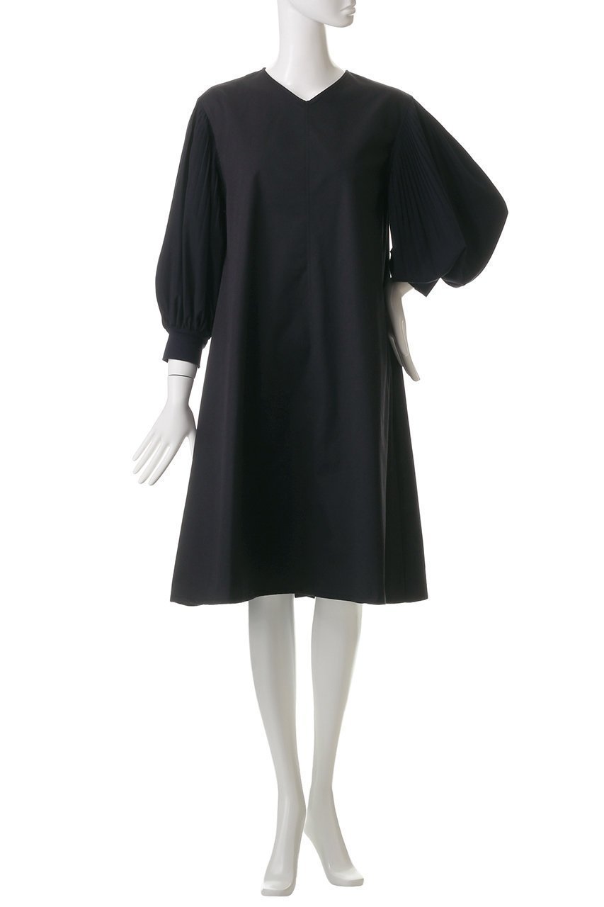 【ミズイロ インド/mizuiro ind】のpleats puff slv OP ワンピース 人気、トレンドファッション・服の通販 founy(ファニー) 　ファッション　Fashion　レディースファッション　Fashion for Women　ワンピース　Dresses　チュニック　Tunic Tops & Dresses　シューズ　Shoes, Footwear　シンプル　Simple, Minimal　スリーブ　Sleeve, Long Sleeve / Short Sleeve　チュニック　Tunic, Long Top　フレア　Flare, Flared　エレガント 上品　Elegant　other-2|ID: prp329100004406058 ipo3291000000032872583