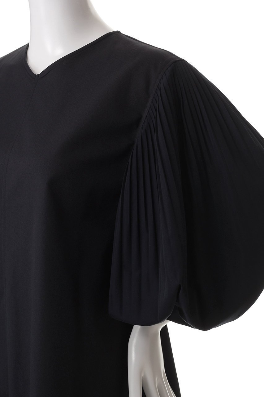 【ミズイロ インド/mizuiro ind】のpleats puff slv OP ワンピース 人気、トレンドファッション・服の通販 founy(ファニー) 　ファッション　Fashion　レディースファッション　Fashion for Women　ワンピース　Dresses　チュニック　Tunic Tops & Dresses　シューズ　Shoes, Footwear　シンプル　Simple, Minimal　スリーブ　Sleeve, Long Sleeve / Short Sleeve　チュニック　Tunic, Long Top　フレア　Flare, Flared　エレガント 上品　Elegant　other-5|ID: prp329100004406058 ipo3291000000032872600