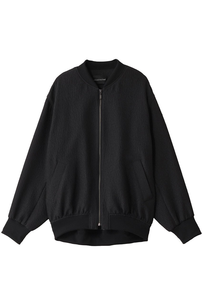 【ミズイロ インド/mizuiro ind】のjacquard zip blouson ブルゾン インテリア・キッズ・メンズ・レディースファッション・服の通販 founy(ファニー) 　ファッション　Fashion　レディースファッション　Fashion for Women　アウター　Coat / Outerwear Collection　レディースジャケット・軽アウター　Jackets　ブルゾンジャケット・スポーティアウター　Blouson Jackets　ジャカード／ジャガード　Jacquard, Woven Pattern　ジャケット　Jacket, Outerwear　テクスチャー　Texture, Textured Fabric　ブルゾン　Blouson, Bomber Jacket　エレガント 上品　Elegant　ブラック|ID: prp329100004406060 ipo3291000000032964063