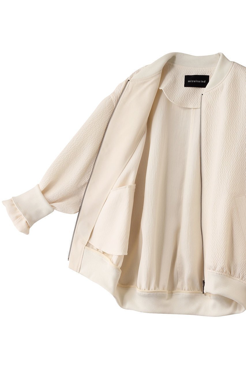 【ミズイロ インド/mizuiro ind】のjacquard zip blouson ブルゾン 人気、トレンドファッション・服の通販 founy(ファニー) 　ファッション　Fashion　レディースファッション　Fashion for Women　アウター　Coat / Outerwear Collection　レディースジャケット・軽アウター　Jackets　ブルゾンジャケット・スポーティアウター　Blouson Jackets　ジャカード／ジャガード　Jacquard, Woven Pattern　ジャケット　Jacket, Outerwear　テクスチャー　Texture, Textured Fabric　ブルゾン　Blouson, Bomber Jacket　エレガント 上品　Elegant　other-6|ID: prp329100004406060 ipo3291000000032964086