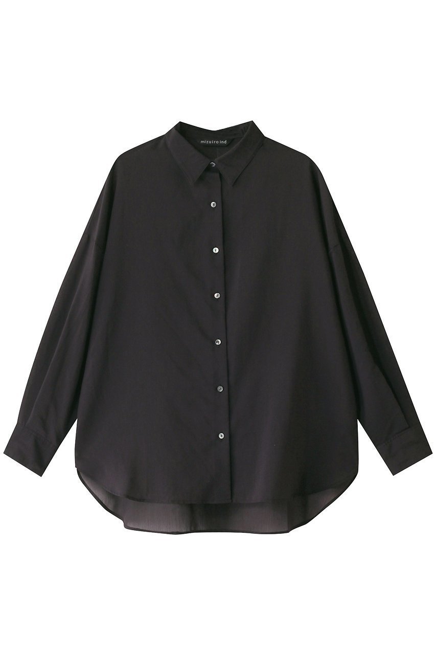 【ミズイロ インド/mizuiro ind】のsheer wide shirt シャツ インテリア・キッズ・メンズ・レディースファッション・服の通販 founy(ファニー) 　ファッション　Fashion　レディースファッション　WOMEN　トップス・カットソー　Tops/Tshirt　シャツ/ブラウス　Shirts/Blouses　2025年　2025　2025春夏・S/S　Ss,Spring/Summer,2025　インナー　Inner　キャミワンピース　Cami Dress　スリーブ　Sleeve　トレンド　Trend　ロング　Long　今季　This Season　夏　Summer　春　Spring　S/S・春夏　Ss・Spring/Summer　black|ID: prp329100004406063 ipo3291000000030777289