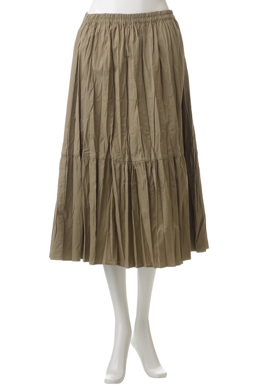 【ミズイロ インド/mizuiro ind】のwasher pleats tiered SK スカート 人気、トレンドファッション・服の通販 founy(ファニー) 　ファッション　Fashion　レディースファッション　Fashion for Women　スカート　Skirts　ロングスカート　Long Skirts / Maxi & Midi Skirts　プリーツ　Pleats, Pleated　ロング　Long, Long-Length　ワッシャー　Washer, Crinkled Finish　other-2|ID: prp329100004406065 ipo3291000000032849723