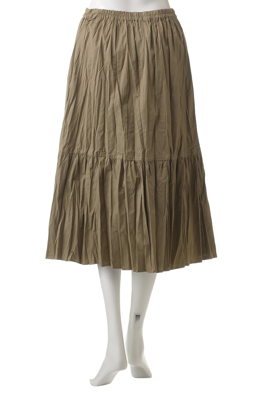 【ミズイロ インド/mizuiro ind】のwasher pleats tiered SK スカート 人気、トレンドファッション・服の通販 founy(ファニー) 　ファッション　Fashion　レディースファッション　Fashion for Women　スカート　Skirts　ロングスカート　Long Skirts / Maxi & Midi Skirts　プリーツ　Pleats, Pleated　ロング　Long, Long-Length　ワッシャー　Washer, Crinkled Finish　other-4|ID: prp329100004406065 ipo3291000000032849732