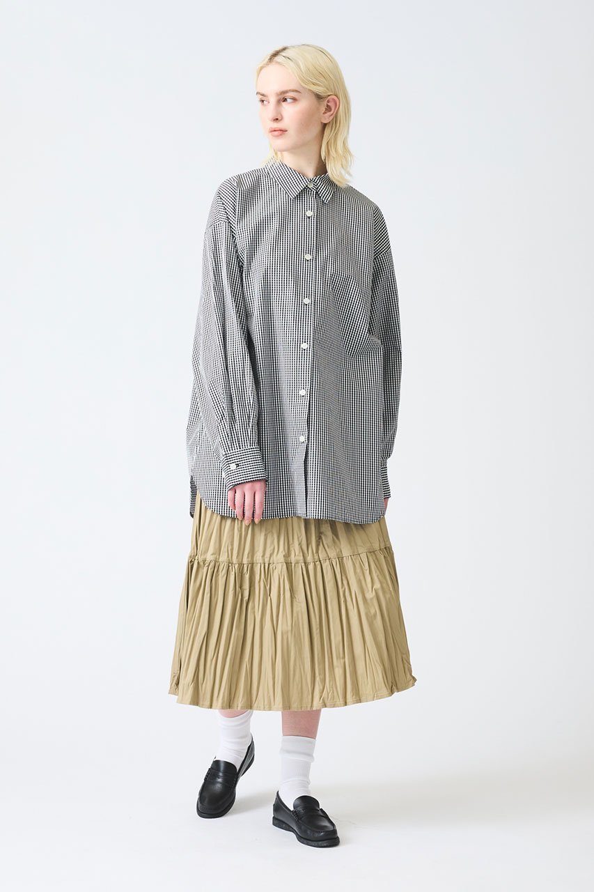 【ミズイロ インド/mizuiro ind】のwasher pleats tiered SK スカート 人気、トレンドファッション・服の通販 founy(ファニー) 　ファッション　Fashion　レディースファッション　Fashion for Women　スカート　Skirts　ロングスカート　Long Skirts / Maxi & Midi Skirts　プリーツ　Pleats, Pleated　ロング　Long, Long-Length　ワッシャー　Washer, Crinkled Finish　other-6|ID: prp329100004406065 ipo3291000000032849744