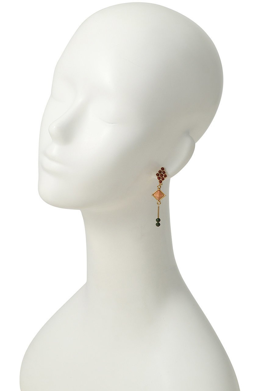 【アデル ビジュー/ADER bijoux】のLOULOU gem asymmetry イヤリング 人気、トレンドファッション・服の通販 founy(ファニー) 　ファッション　Fashion　レディースファッション　Fashion for Women　ジュエリー　Jewelry　ファッションリング　Fashion Rings　イヤリング・フープ・ドロップタイプ　Hoop, Drop & Clip Earrings　アシンメトリー　Asymmetrical Style　イヤリング　Earrings　ガラス　Glass, Glassware　コレクション　Collection, Seasonal Line　リュクス　Luxury, Elegant, High-End, Chic　other-3|ID: prp329100004406076 ipo3291000000035612327