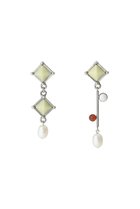 【アデル ビジュー/ADER bijoux】のLOULOU gem pearl ピアス シルバー|ID: prp329100004406077 ipo3291000000036113332