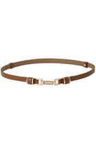 【アルアバイル/allureville】のビットバックルナローベルトアジャストベルト ベージュ|ID: prp329100004406082 ipo3291000000032803137