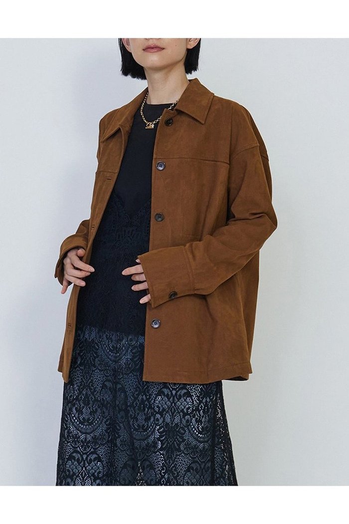 【プルミエ アロンディスモン/1er Arrondissement】のフェイクスエードシャツジャケット インテリア・キッズ・メンズ・レディースファッション・服の通販 founy(ファニー) https://founy.com/ ファッション Fashion レディースファッション WOMEN アウター Coat Outerwear ジャケット Jackets おすすめ Recommend オレンジ Orange ジャケット Jacket フェイクスエード Faux Suede ポケット Pocket |ID: prp329100004406085 ipo3291000000030777346
