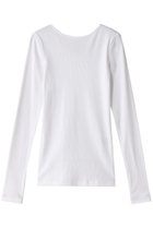 【ヒューエルミュージアム/hueLe Museum】の【hLM】ソフトテレコロングTシャツ 人気、トレンドファッション・服の通販 founy(ファニー) ファッション Fashion レディースファッション Fashion for Women トップス・カットソー Cut & Sew Tops シャツ・ブラウス・オフィスカジュアル Elegant Blouses & Button-Ups ロングTシャツ・Tシャツ Longline T-Shirts & Tees カットソー・ベーシックTシャツ Cut-and-Sewn Tops / Stretch Tees & Basics インナー Innerwear コンパクト Compact, Small Size シンプル Simple, Minimal スリーブ Sleeve, Long Sleeve / Short Sleeve ロング Long, Long-Length thumbnail ホワイト|ID: prp329100004406100 ipo3291000000032843608