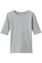 【スリー ドッツ/three dots】のファンデーションコットン Tシャツ 人気、トレンドファッション・服の通販 founy(ファニー) ファッション Fashion レディースファッション Fashion for Women トップス・カットソー Cut & Sew Tops シャツ・ブラウス・オフィスカジュアル Elegant Blouses & Button-Ups ロングTシャツ・Tシャツ Longline T-Shirts & Tees カットソー・ベーシックTシャツ Cut-and-Sewn Tops / Stretch Tees & Basics おすすめ Recommended / Our Picks インナー Innerwear ショート Short, Short Length シンプル Simple, Minimal スリーブ Sleeve, Long Sleeve / Short Sleeve ベーシック Basic, Essential エレガント 上品 Elegant 再入荷 Restock / Back in Stock thumbnail グレー|ID: prp329100004406102 ipo3291000000036552095