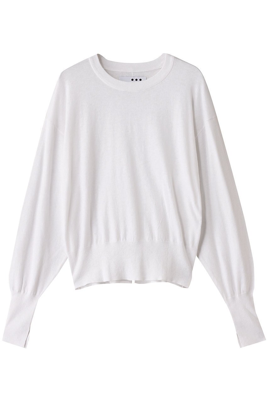 【スリー ドッツ/three dots】のコットンシルク シアートップス 人気、トレンドファッション・服の通販 founy(ファニー) 　ファッション　Fashion　レディースファッション　Fashion for Women　トップス・カットソー　Cut & Sew Tops　ニット　Knit Tops & Sweaters　カジュアルプルオーバー・ニットトップス　Pullovers & Knit Tops / Casual Pullovers　おすすめ　Recommended / Our Picks　インナー　Innerwear　シルク　Silk, 100% Silk　シンプル　Simple, Minimal　長袖　Long Sleeve, Full Sleeve　 other-1|ID: prp329100004406104 ipo3291000000032947488
