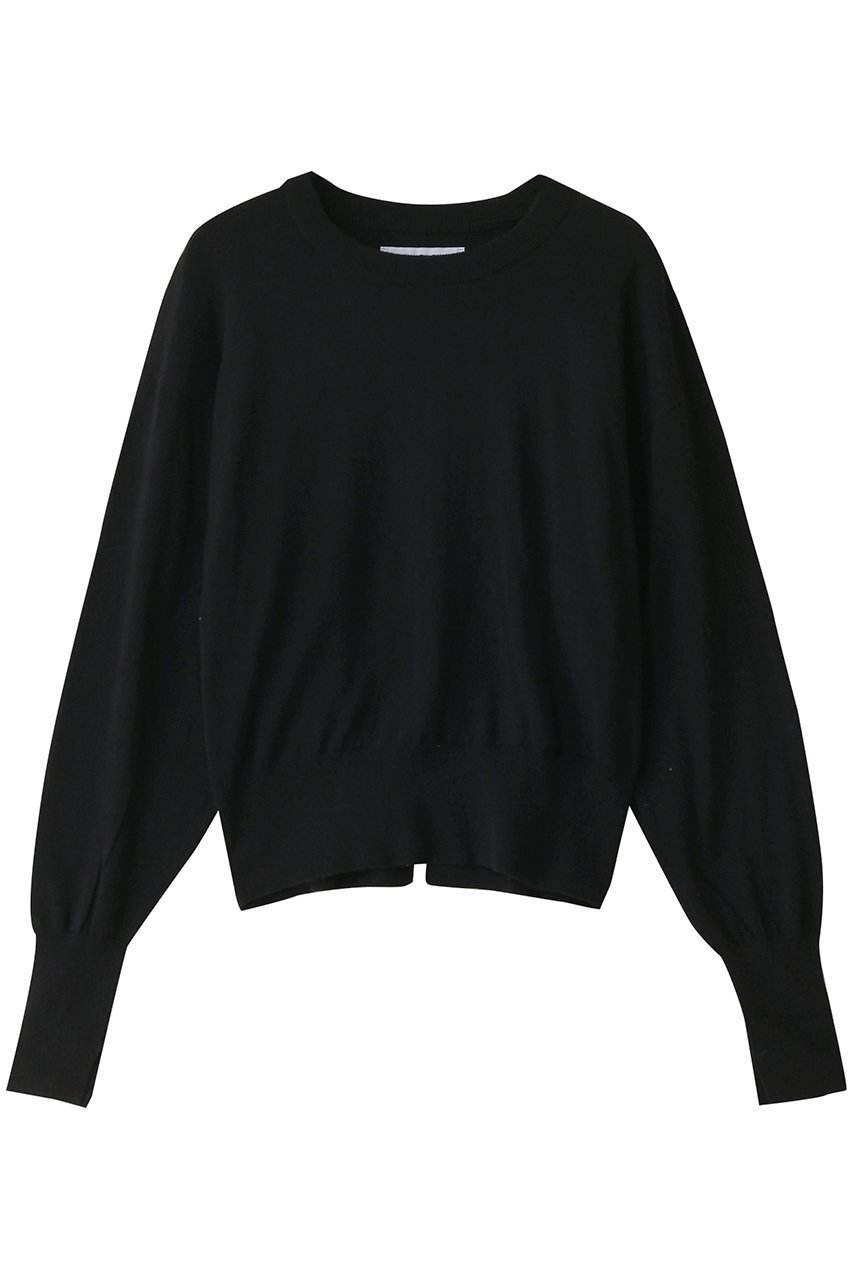 【スリー ドッツ/three dots】のコットンシルク シアートップス インテリア・キッズ・メンズ・レディースファッション・服の通販 founy(ファニー) 　ファッション　Fashion　レディースファッション　Fashion for Women　トップス・カットソー　Cut & Sew Tops　ニット　Knit Tops & Sweaters　カジュアルプルオーバー・ニットトップス　Pullovers & Knit Tops / Casual Pullovers　おすすめ　Recommended / Our Picks　インナー　Innerwear　シルク　Silk, 100% Silk　シンプル　Simple, Minimal　長袖　Long Sleeve, Full Sleeve　ブラック|ID: prp329100004406104 ipo3291000000032947501