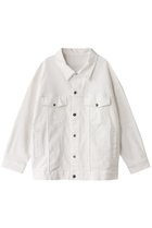 【スリー ドッツ/three dots】のルーズデニム ジャンパー 人気、トレンドファッション・服の通販 founy(ファニー) ファッション Fashion レディースファッション Fashion for Women アウター Coat / Outerwear Collection レディースジャケット・軽アウター Jackets シンプル Simple, Minimal ジャケット Jacket, Outerwear デニム Denim, Jeans Material 春 Spring thumbnail ホワイト|ID: prp329100004406105 ipo3291000000036796640