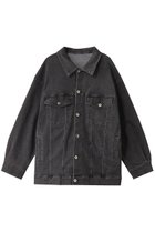 【スリー ドッツ/three dots】のルーズデニム ジャンパー 人気、トレンドファッション・服の通販 founy(ファニー) ファッション Fashion レディースファッション Fashion for Women アウター Coat / Outerwear Collection レディースジャケット・軽アウター Jackets シンプル Simple, Minimal ジャケット Jacket, Outerwear デニム Denim, Jeans Material 春 Spring thumbnail ソフトブラック|ID: prp329100004406105 ipo3291000000036796645