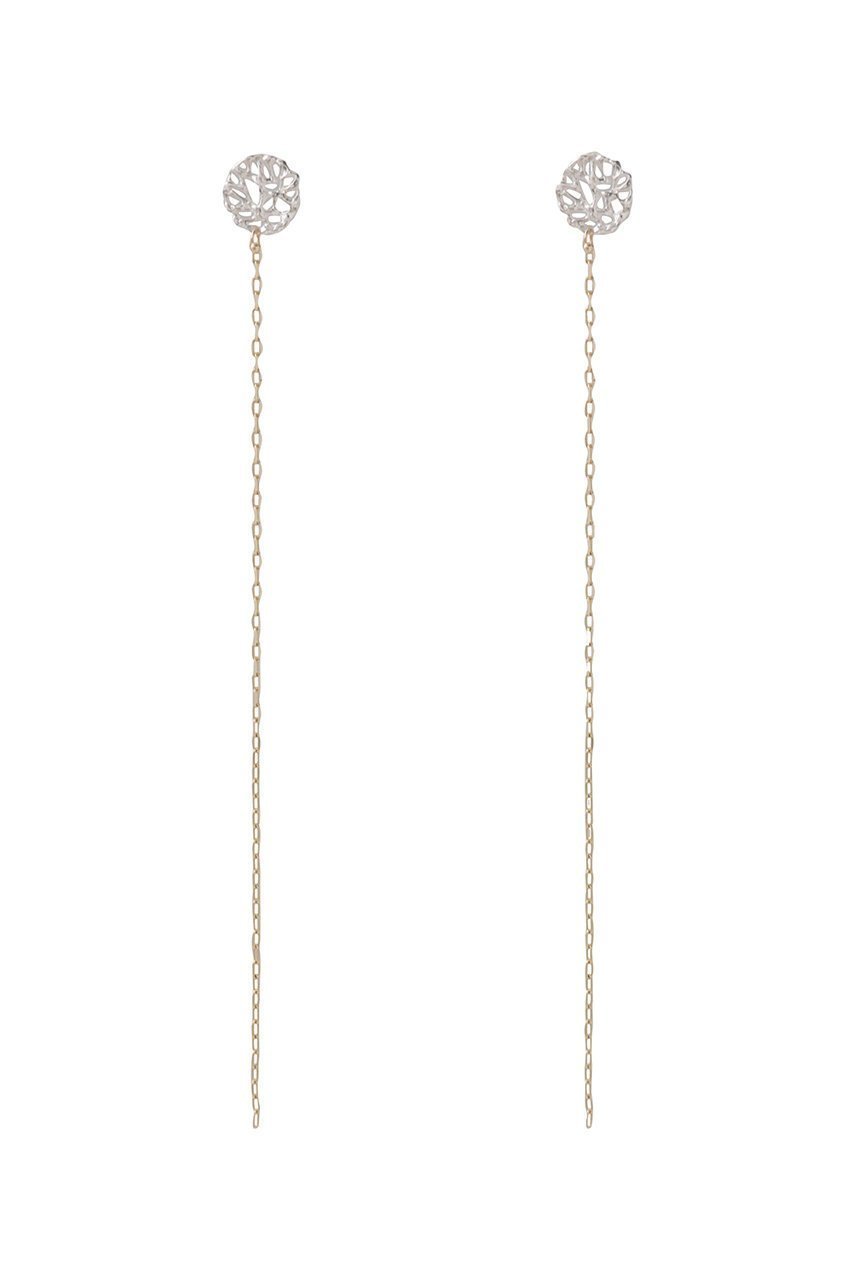 【カオル/KAORU】のAllium シルバー・ゴールドミックス ロングピアス インテリア・キッズ・メンズ・レディースファッション・服の通販 founy(ファニー) 　ファッション　Fashion　レディースファッション　Fashion for Women　ジュエリー　Jewelry　ファッションリング　Fashion Rings　イヤリング・フープ・ドロップタイプ　Hoop, Drop & Clip Earrings　イヤリング　Earrings　シルバー　Silver, Metallic Silver　チェーン　Chain, Chain Strap　バランス　Balance, Style Balance　ミックス　Mix, Mixed Style　モチーフ　Motif, Design Theme　レース　Lace, Lace Fabric　ロング　Long, Long-Length　エレガント 上品　Elegant　再入荷　Restock / Back in Stock　シルバー|ID: prp329100004406106 ipo3291000000035758710