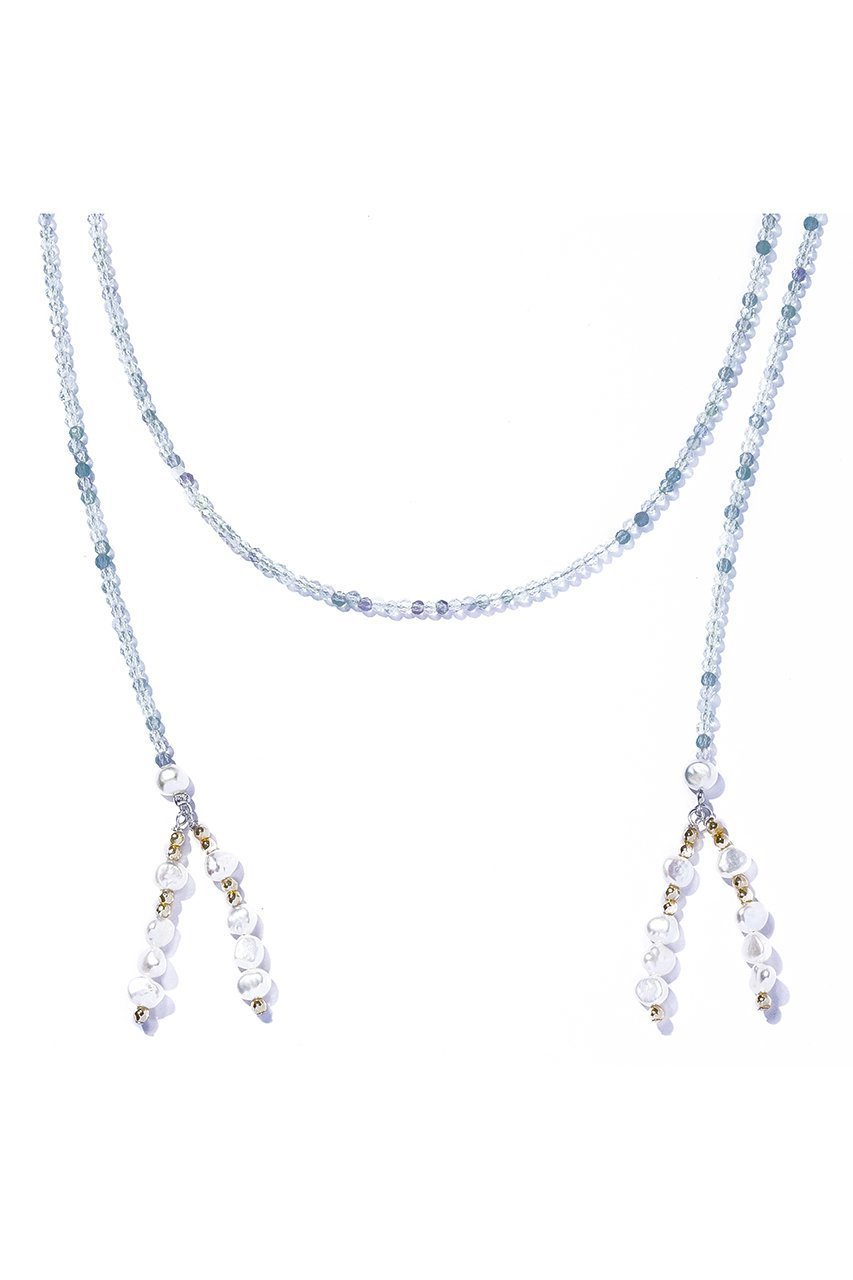 【ルボンボン/les bonbon】のmint mist fringe ラリエット 人気、トレンドファッション・服の通販 founy(ファニー) 　ファッション　Fashion　レディースファッション　Fashion for Women　ジュエリー　Jewelry　ファッションリング　Fashion Rings　ネックレス　Necklaces & Pendants　エスニック　Ethnic Style　ネックレス　Necklace, Pendant Necklace　フリンジ　Fringe, Tassel　リボン　Ribbon, Bow　エレガント 上品　Elegant　other-3|ID: prp329100004406123 ipo3291000000035555456