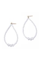 【ルボンボン/les bonbon】のpearl oval ピアス ホワイト|ID: prp329100004406126 ipo3291000000035472148