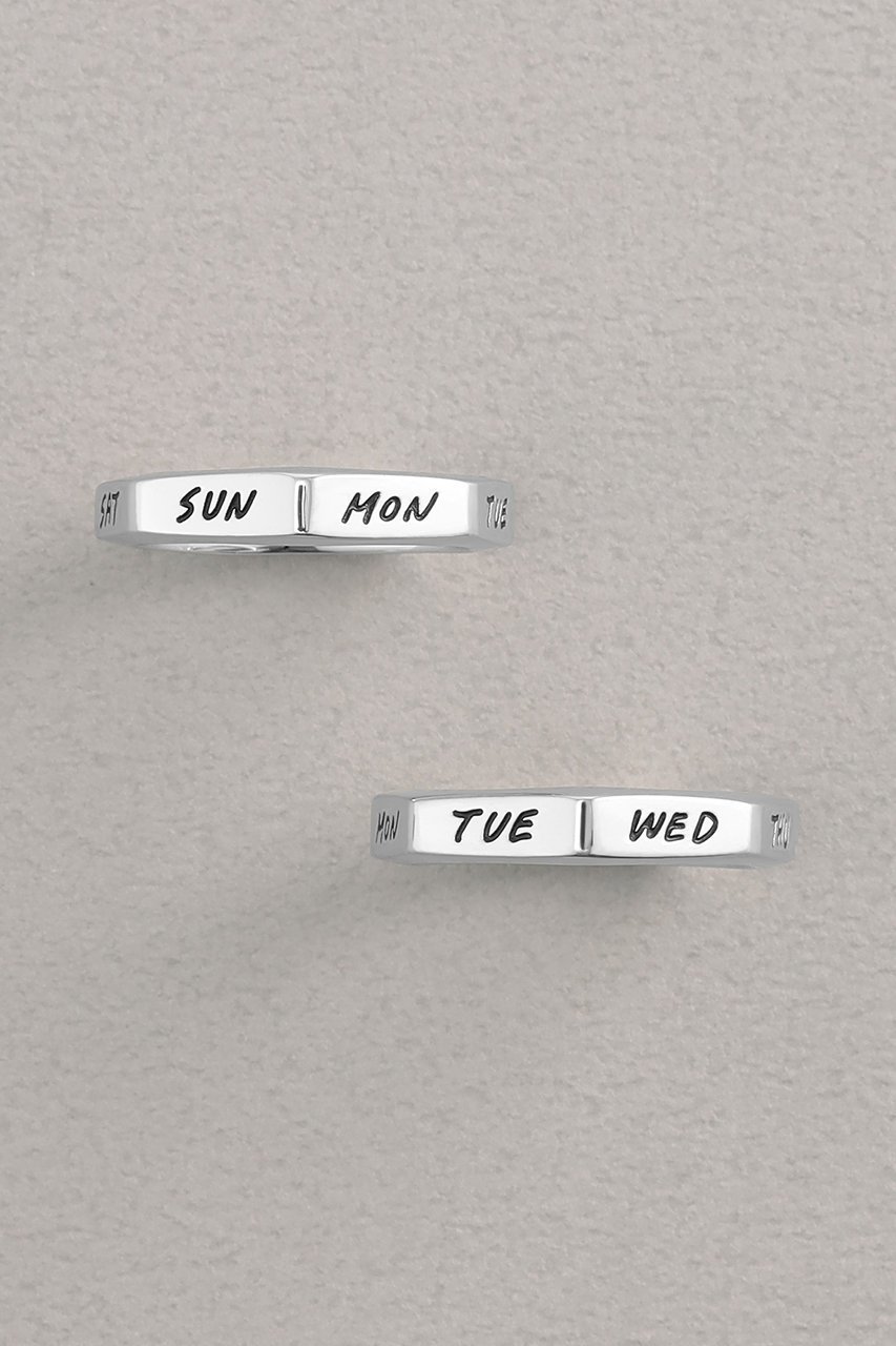 【プラス ヴァンドーム/Plus Vendome】の【PLUS VENDOME 30th × SHOGO SEKINE collaboraton】7 - DAYS リング 人気、トレンドファッション・服の通販 founy(ファニー) 　ファッション　Fashion　レディースファッション　Fashion for Women　ジュエリー　Jewelry　イラスト　Illustration　カットオフ　Cut-Off Design　コレクション　Collection, Seasonal Line　ジュエリー　Jewelry, Accessories　雑誌　Magazine, Fashion Magazine　ダイヤモンド　Diamond, Brilliant Cut　チャーム　Charm, Pendant　ネックレス　Necklace, Pendant Necklace　人気　Popular, Best Seller　リラックス　Relax, Relaxed Fit　ワーク　Workwear, Utility Style　other-5|ID: prp329100004408498 ipo3291000000035788154